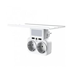 Зарядное устройство сетевое XO WL09 2AC 2USB 2,4A - фото