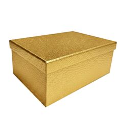 Коробка подарункова Дім Упаковки Золотий блиск 1110109610 37,5*29*16 см - фото