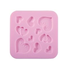 Формы силиконовые Tescoma Delicia Deco 633020 сердечки - фото