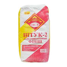Штукатурка фінішна Атлант СШС-30 Штук-2 вапняна 23 кг - фото