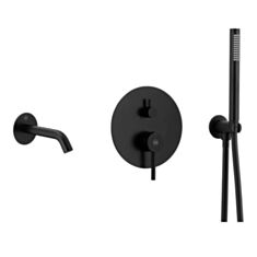 Смеситель для ванной KFA Armatura Moza Black 5039-401-81 - фото