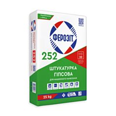 Штукатурка машинная Ферозит 252 гипсовая 25 кг - фото