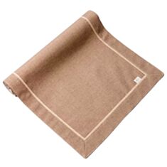 Дорожка Прованс Корица Коричневая с двойным кантом 40*140 см - фото