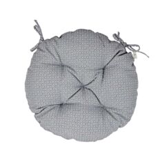 Подушка на стул круглая Прованс Merry Christmas D-40 серая - фото