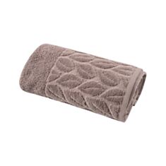 Рушник махровий Soho Leaves Cappuccino 50*90 см капучино - фото