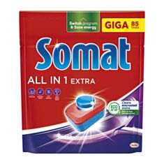 Таблетки для посудомийної машини Somat All in 1 Extra 85 шт - фото