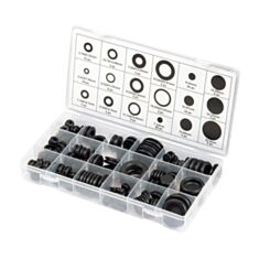 Набор сальников Сибртех 47599 6,35 - 25,4 мм 125 предметов - фото