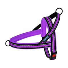 Шлея для собак BronzeDog Mesh Скандинавська 81407/Т ХL 68-82 см фіолетова - фото