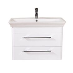 Тумба Aqua Rodos Паола консольна з умивальником Arica 80см - фото