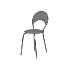 Стілець обідній металевий Marino plus chrome V-28 сірий - фото