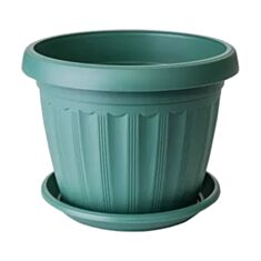 Горщик Алеана Терра з підставкою 20*15 см зелений - фото