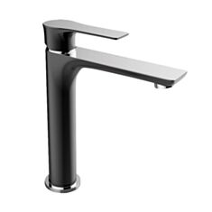 Змішувач для умивальника Laveo Raila BLL_72ND чорний/хром - фото