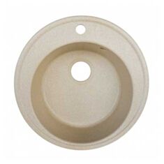 Кухонная мойка Platinum 510 гранит бежевый с сифоном - фото