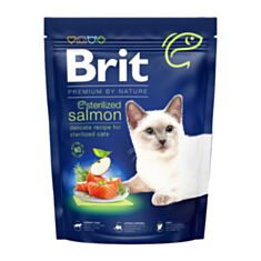 Корм для котів Brit Premium by Nature Cat Sterilised з лососем 300 г - фото