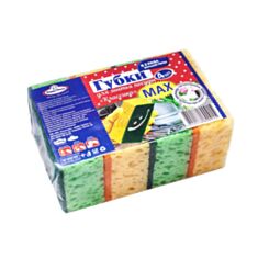 Губки кухонні Happy House Класична MAX 4 шт - фото