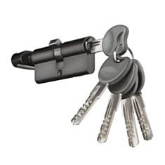 Циліндр Paladii ST ПЦ197 T35*35 70 мм з воротком BN чорний - фото