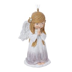 Игрушка на елку Ангел BonaDi K07-217 8,5 см - фото