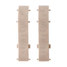 Комплект з'єднання для плінтуса ТІС 0014-ПЛГСК Дуб білий 2 шт - фото