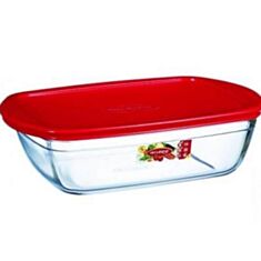 Форма скляна з кришкою прямокутна Pyrex Cook&Store ARCUISINE 216PA00 2,6 л - фото