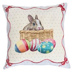 Наволочка гобеленова великодня LiMaso KISS647 45х45 см - фото