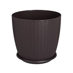 Горщик Алеана Ротанг з підставкою 20*18 см - фото