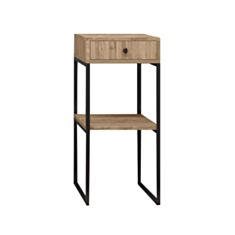 Тумба Метал-Дизайн Толедо дуб античний/чорний - фото