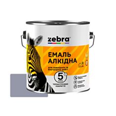 Емаль алкідна Зебра ПФ-116 срібляста 0,25 кг - фото