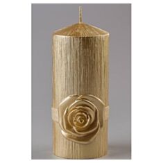 Свічка з трояндою золота Elisey 058Q 15см - фото