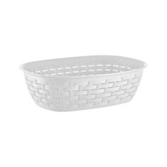 Корзина Dunya Plastik Ротанг 05207 25,2*18*7,3 см 2 л біла - фото