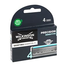 Сменные кассеты для бритья Wilkinson Sword Quattro Titanium Sensitive 4 шт - фото