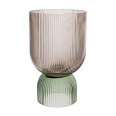 Ваза подсвечник Bona Di Carol 420-127 16*26 см коричневая с зеленым - фото
