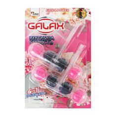 Туалетный блок Galax Power Clean Цветочная свежесть 55 г 2 шт - фото