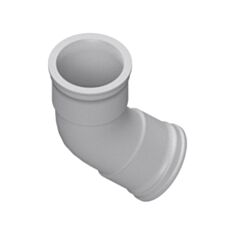 Коліно Hunter WS270 Максі дворозтрубне 160 мм біле - фото