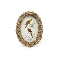 Фоторамка розы овальная состаренная золотая BonaDi 450-133 15*20 см - фото