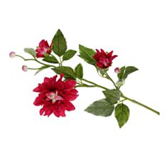 Декоративна гілка Георгін Bona Di 709-554 70 см бордова - фото