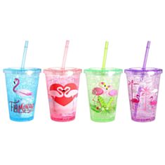 Склянка Olens Фламінго 16092-3 пластикова 450 мл - фото