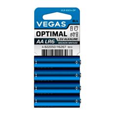 Батарейки Vegas Optimal Alkaline AA 4 шт - фото