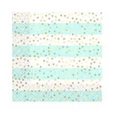 Серветки паперові Марго Смужки бірюзові 18 шт 33*33 см - фото