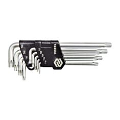 Набір ключів шестигранних Vorel 56478 Тorx CrV 10*50 мм 9 шт - фото