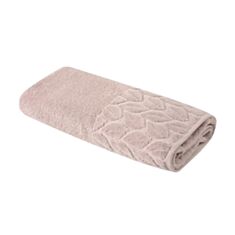 Рушник махровий Soho Leaves Cream 70*140 см беж - фото