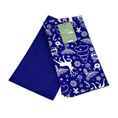 Набір кухонних рушників Home Line Новий рік 159219 45*60 см синій 2 шт - фото