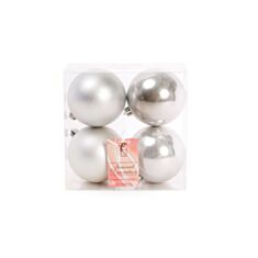 Набор елочных шаров БД 147-189 4 шт 8 см - фото