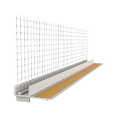 Профіль ПВХ привіконний Галич Профіль GP13 з сіткою і ущільнювачем 9*3 мм 2,5 м - фото