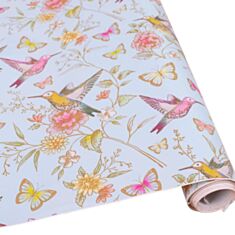 Бумага упаковочная Decorize 468-102 ретро птицы 70 см - фото