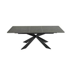 Стіл обідній розкладний Євродім Oregon T-7065 dark ceramic - фото