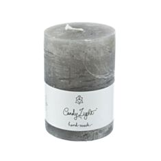 Свеча цилиндр Candy Light С07*10/1-7.5 светло-серая - фото