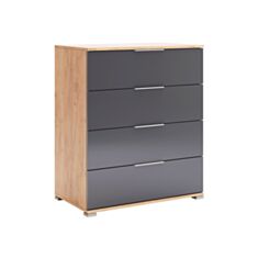 Комод MiroMark Луна  4S дуб крафт/мат лава - фото