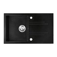 Кухонная мойка Ferro Mezzo II DRGM48/78HA графит глянцевый - фото