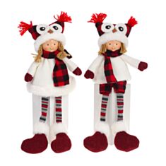 Игрушка новогодняя мягкая Дети BonaDi 822-330 43 см 2 дизайна - фото