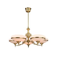 Люстра Lagun San Remo 46053-05 5*40W E27 220V античне золото - фото